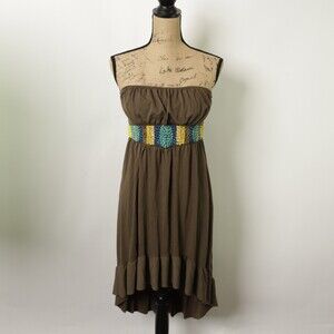 NWT Mandee Baily Blue Strapless Dress size L